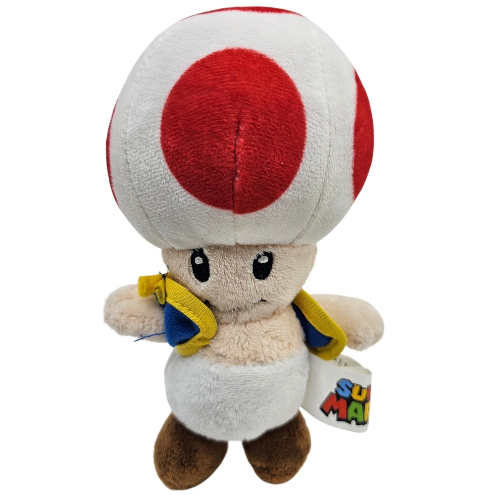 Nintendo Super Mario Toad Plush 7 Inch Stuffed Toy 2018 Good Stuff Mushroom